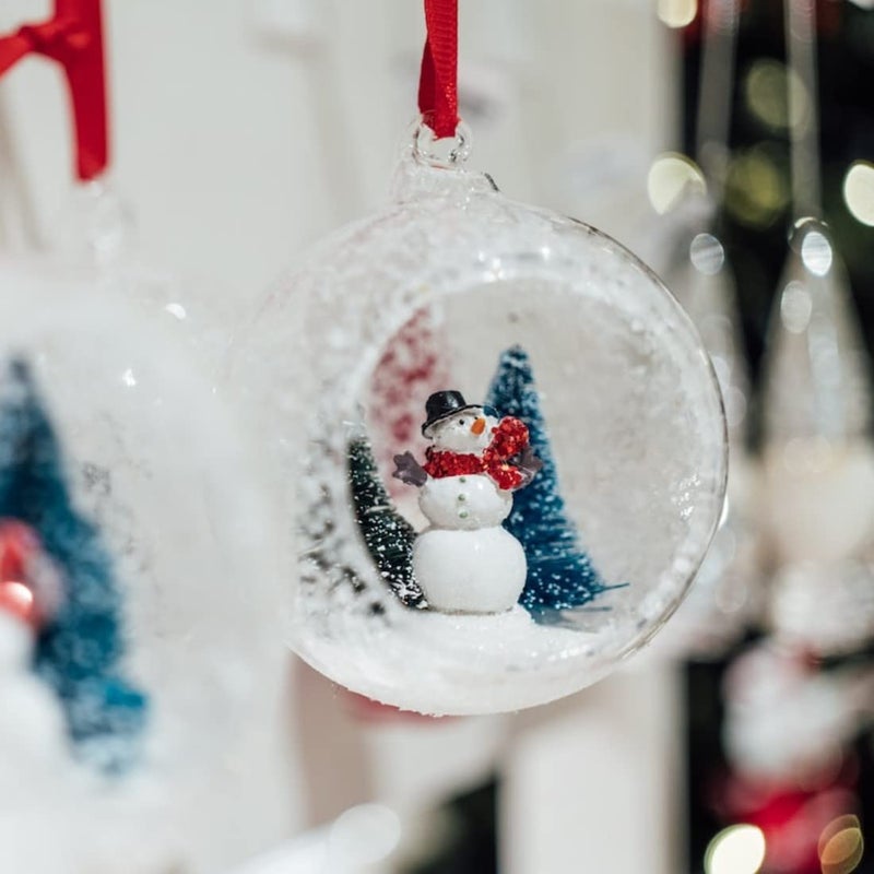 LANLONG 12 Pcs 3.15"/ 8cm Hanging Candle Holder Glass Globes for Candles, Air Plant Holders Terrarium Hanging Tea Lights Candle Holder Home Wedding Party Tree Decoration - Image 3